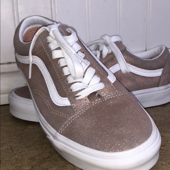 rose gold old skool vans